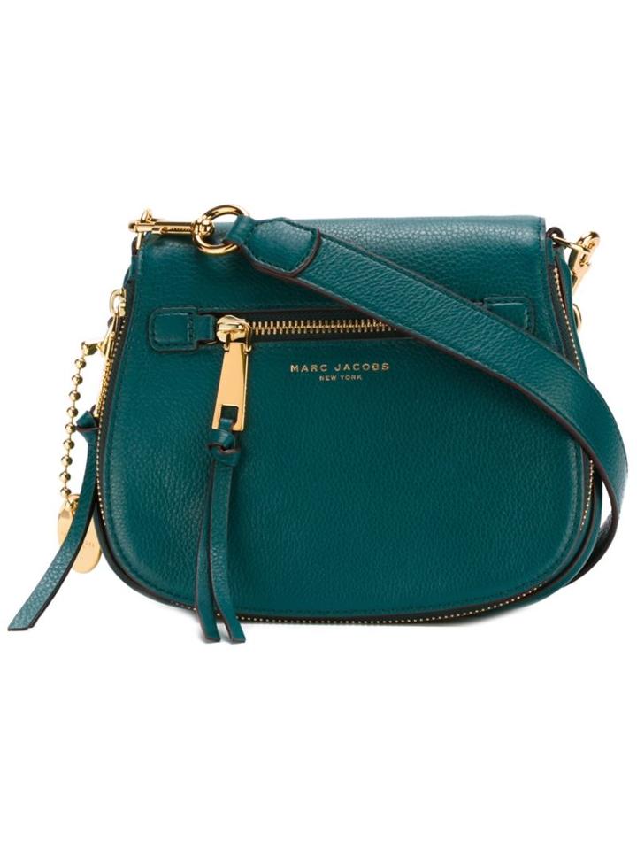 Marc Jacobs Small Recruit Saddle Crossbody Bag, Women's, Green, Leather