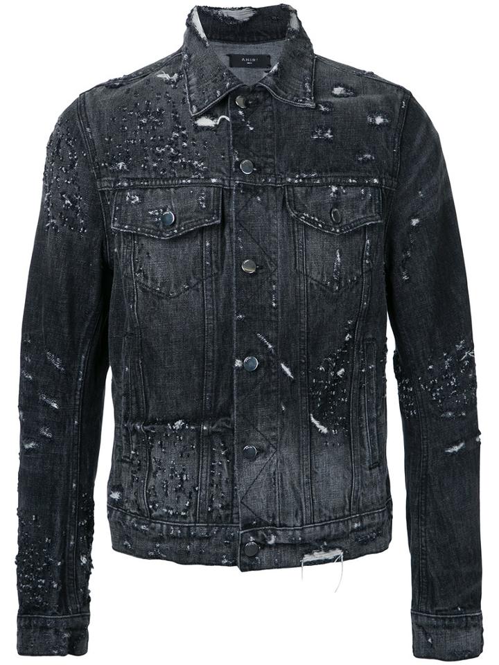 Amiri - Shotgun Trucker Jacket - Men - Cotton/spandex/elastane - M, Black, Cotton/spandex/elastane