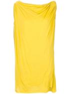 Rick Owens Drkshdw Draped Tank Top - Yellow & Orange