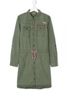 Vingino Teen Embellished Shirt Dress - Green