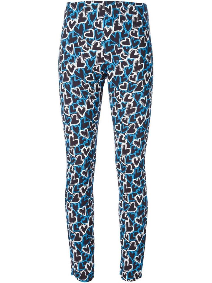 Emanuel Ungaro All-over Heart Print Trousers