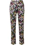 Equipment Slit Cuff Foliage Print Trousers - Black