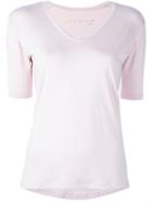 Incentive! Cashmere V-neck T-shirt, Women's, Size: Large, Pink/purple, Spandex/elastane/micromodal