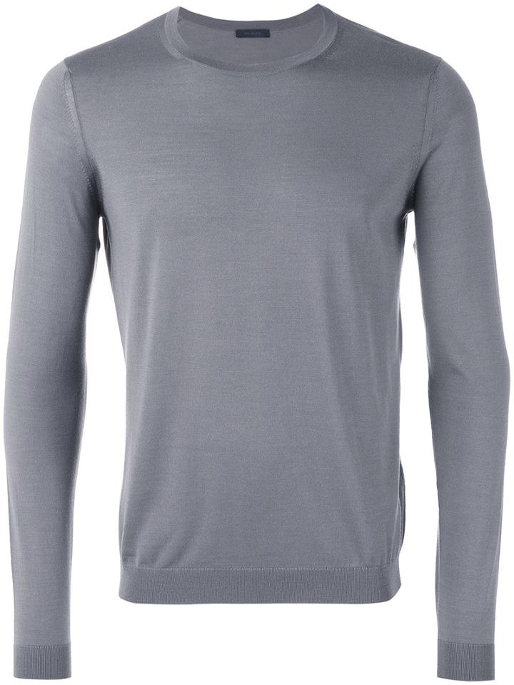 Pal Zileri - Crewneck Sweater - Men - Silk/wool - 50, Grey, Silk/wool