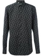 Dolce & Gabbana Dot Print Shirt, Men's, Size: 39, Black, Cotton