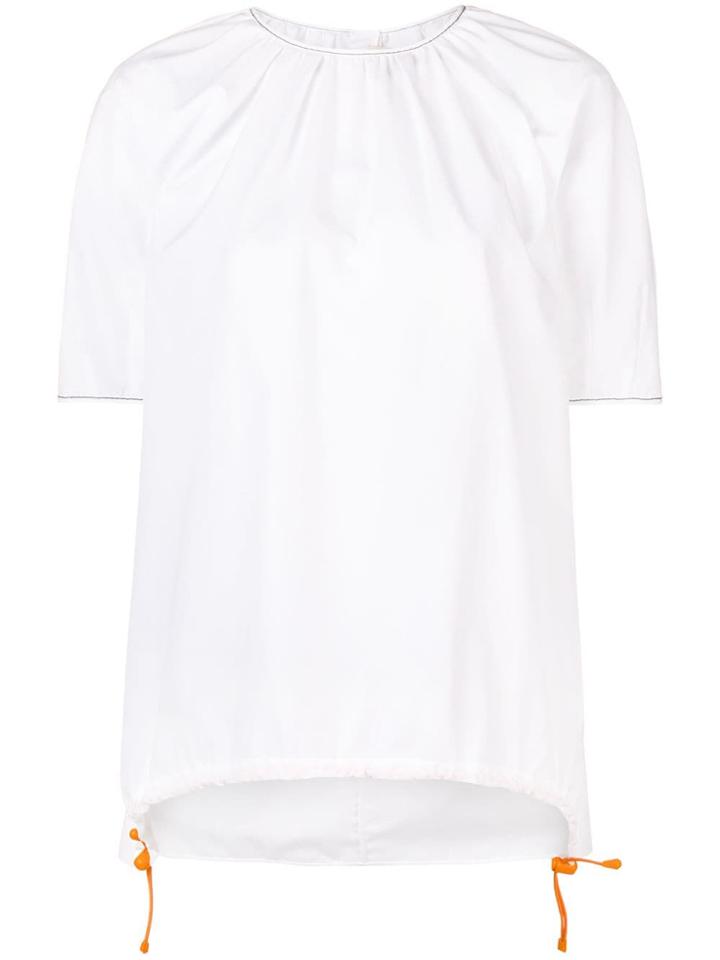 Marni Short-sleeve Flared Top - White