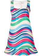 Red Valentino Square Neck Sleeveless Dress - Multicolour