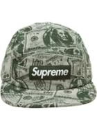 Supreme 100 Dollar Bill Camp Cap - Green