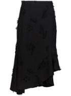 Creatures Of The Wind 'saka' Skirt, Women's, Size: 6, Black, Silk/cotton/linen/flax