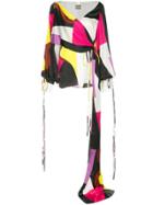 Solace London Dorita Draped Blouse - Multicolour