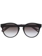 Chloé Eyewear Two-tone Round Frame Sunglasses - Black