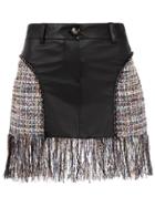 Andrea Bogosian Skirt With Fringes - Black