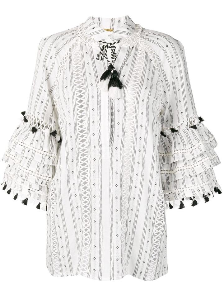 Dodo Bar Or Batik Blouse - White