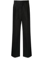 Msgm Concealed Front Fastening Trousers - Black