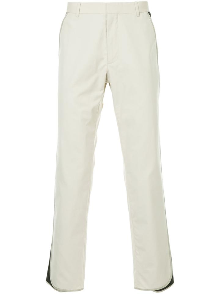 Ports V Side-stripe Trousers - Nude & Neutrals
