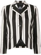 Marc Jacobs Cropped Striped Jacket - Black