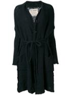 Daniel Andresen - Kavan Belted Cardigan - Women - Cotton/linen/flax - M, Blue, Cotton/linen/flax