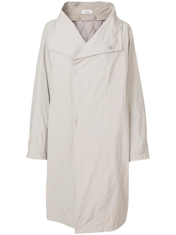 Plantation Large Collar Coat - Nude & Neutrals