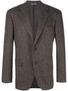 Canali Two-button Blazer, Men's, Size: 50, Brown, Wool/cashmere/cupro