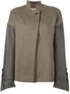 Gianfranco Ferre Vintage Panelled Jacket, Women's, Size: 46, Brown