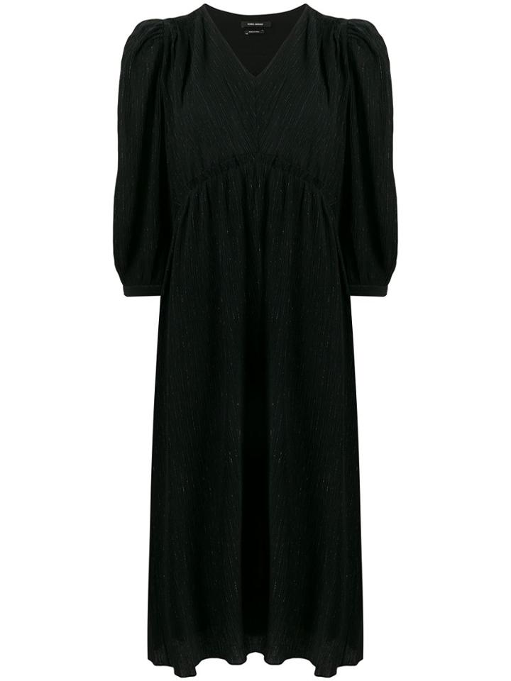 Isabel Marant Metallic Threads Midi Dress - Black
