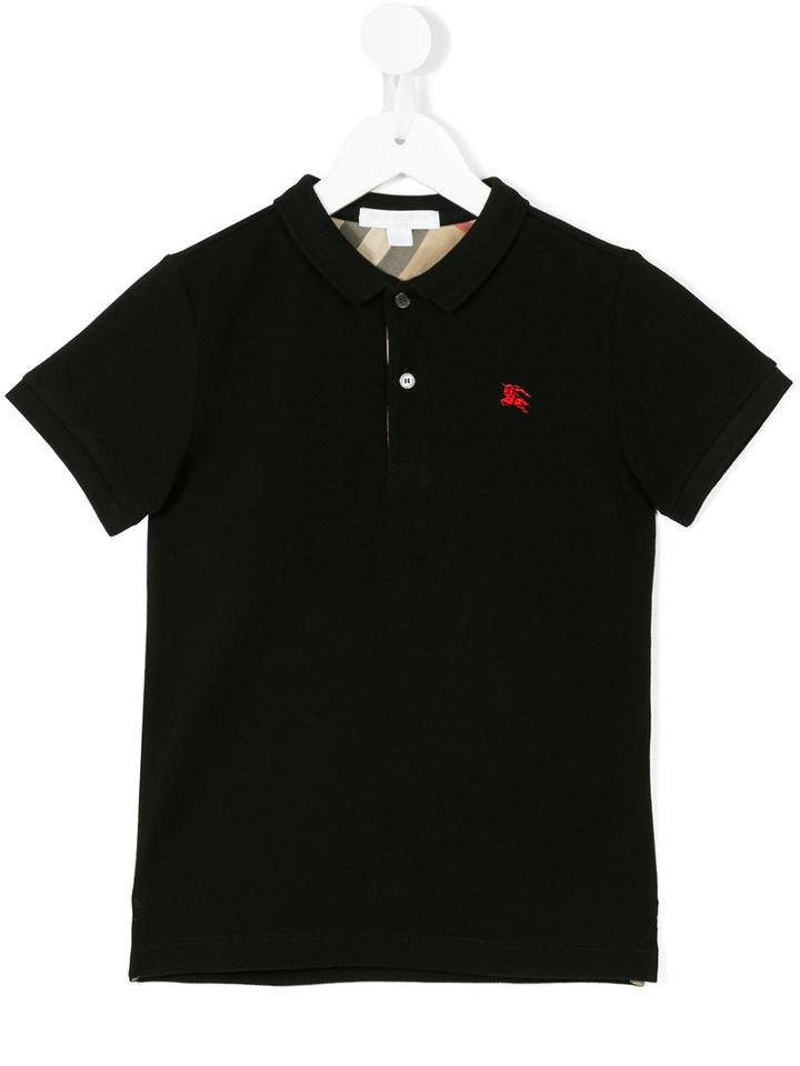 Burberry Kids - Mini Ppm Polo Shirt - Kids - Cotton - 12 Yrs, Black