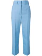 Ports 1961 High-rise Cropped Trousers - Blue