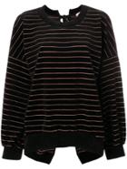Sonia Rykiel Striped Long-sleeve Sweater - Black