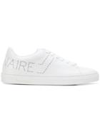 Billionaire Perforated Logo Sneakers - White