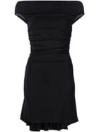 Plein Sud Back Lace Detail Dress - Black