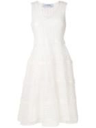 Olympiah Lamier Flared Dress - White