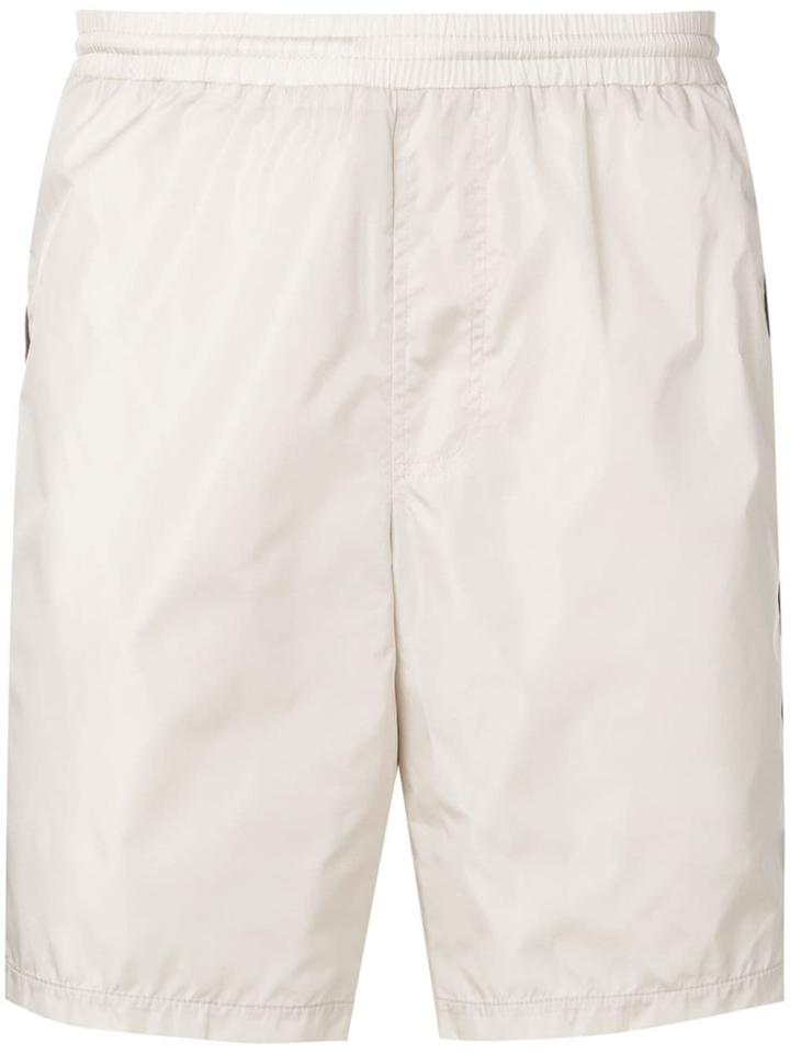 Gucci Gg Supreme Trimmed Shorts - Neutrals