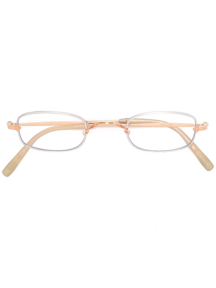 Matsuda Square Glasses, Grey, Acetate/titanium