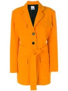 Arthur Arbesser Four Pocket Coat With Belt - Yellow & Orange
