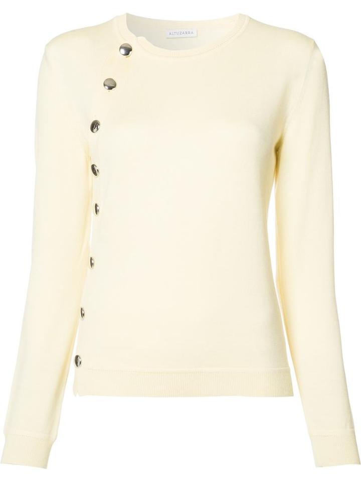 Altuzarra Side Buttons Cardigan, Women's, Size: Small, Yellow/orange, Merino