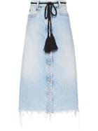 Miu Miu Iconic New Denim Skirt - Blue