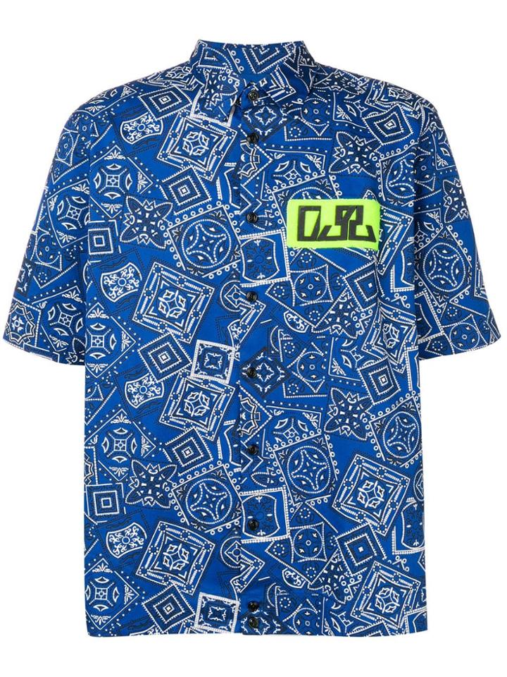 Diesel Bandana-print Shirt - Blue