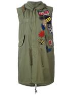 Mr & Mrs Italy - Multiple Patches Hooded Jacket - Women - Cotton - 0, Women's, Green, Cotton