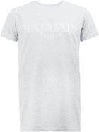 Balmain Logo Printed T-shirt - Grey