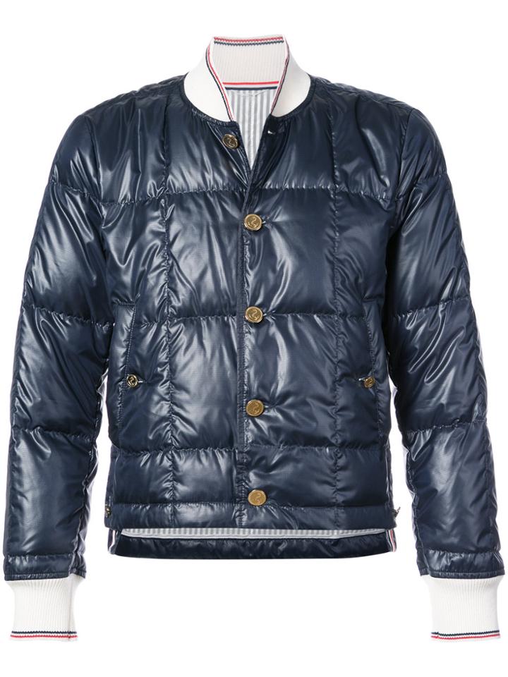 Thom Browne Buttoned Down Jacket - Blue