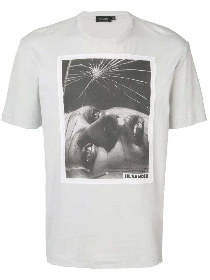 Jil Sander Photo Print T-shirt - Grey