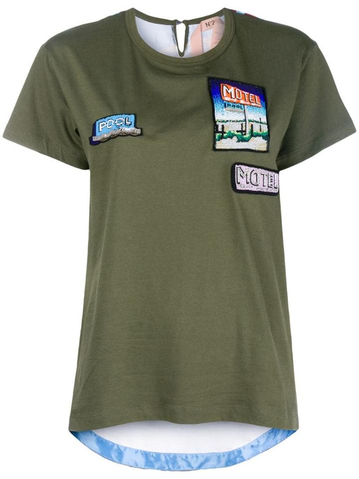 Nº21 Motel Motif T-shirt - Green