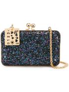 Sophie Hulme Glitter Clutch, Women's, Blue, Pvc/metal