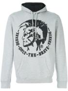 Diesel 's-agnes-patch' Hoodie - Grey