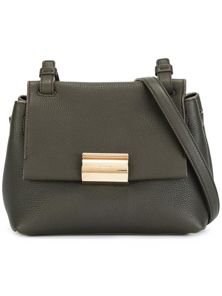 Salvatore Ferragamo Small Gancio Clip Crossbody Bag, Women's, Green