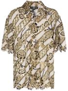 Edward Crutchley X Woolmark Merino Wool Floral Cut-out Shirt - Green