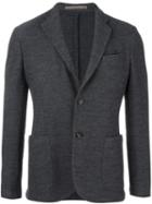 Eleventy Patch Pockets Blazer, Men's, Size: 54, Grey, Acetate/wool/pbt Elite