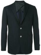 Tonello - Contrast Pocket Blazer - Men - Linen/flax/cupro/virgin Wool - 50, Blue, Linen/flax/cupro/virgin Wool