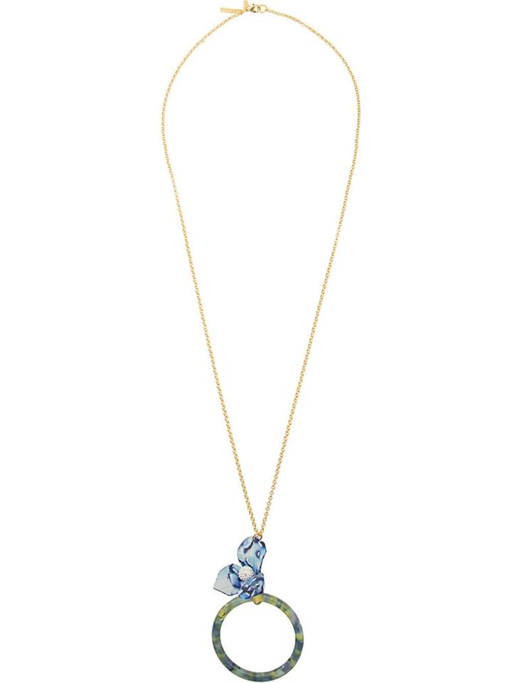 Lele Sadoughi Long Pendant Necklace - Blue