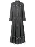Alanui Denim Maxi Dress - Silver